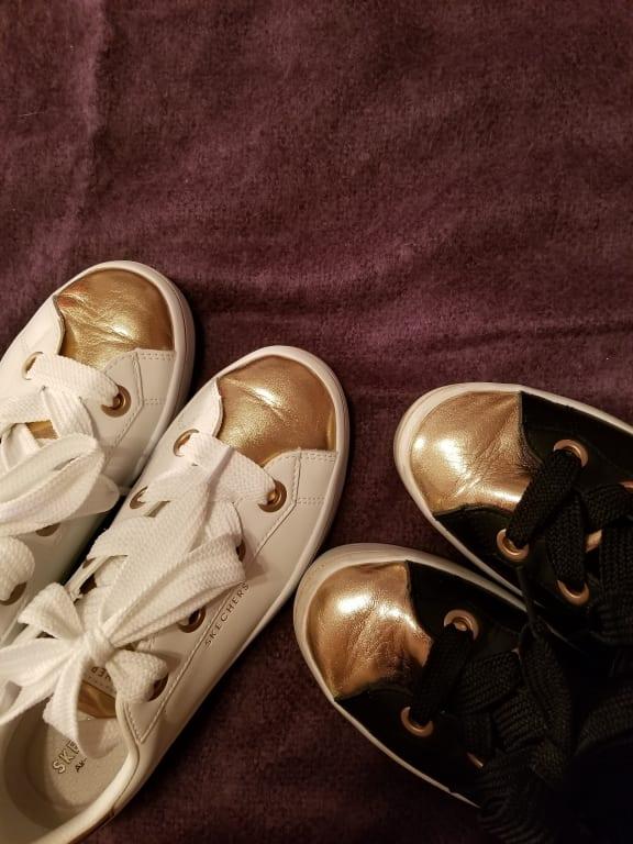 Couldn't wait to get these shoes for myself and my daughter, but the wrinkling in the toes make them look old from the get-go.