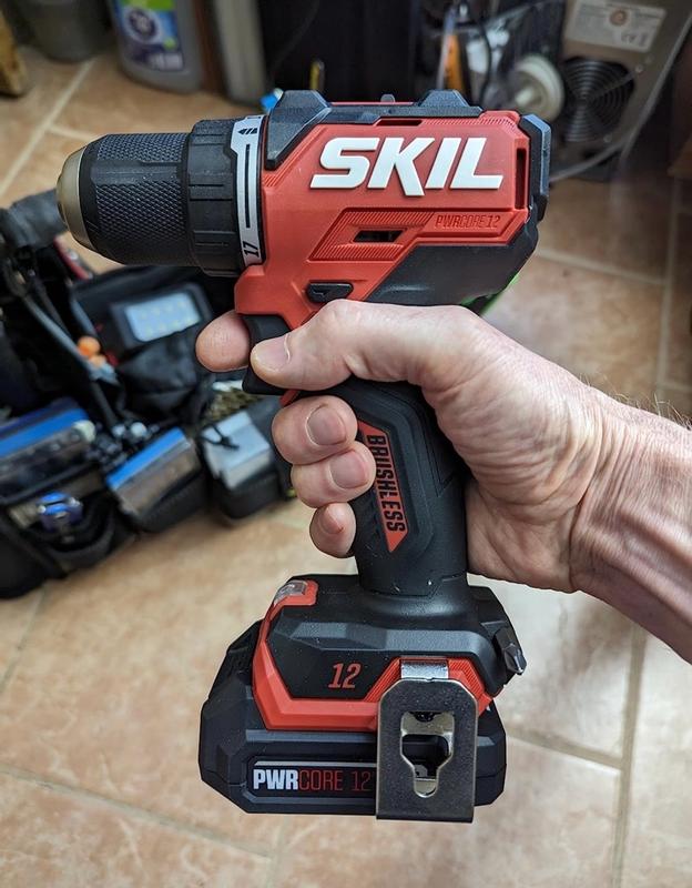 SKIL PWR CORE 12/20V 12-volt 1/4-in Keyless Brushless Cordless Drill 1 ...