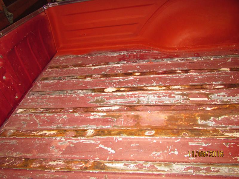 The bed of the El Camino