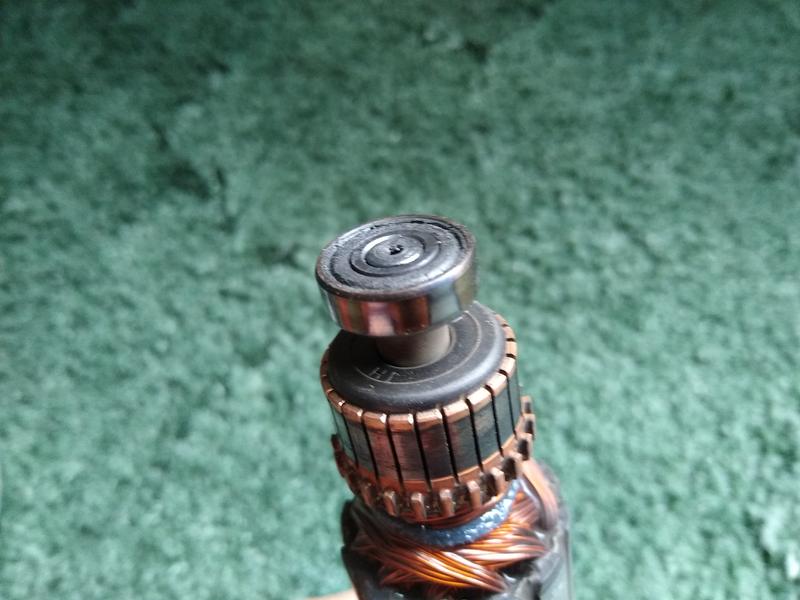 One of the bearings. This one now is frozen & won't spin & the other bearing in the head is ruined as well