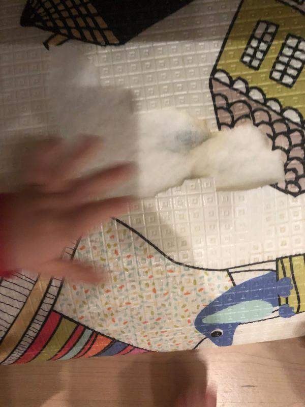 Mat with one year old