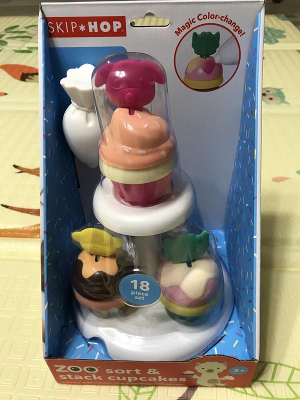 skip hop zoo sort and stack cupcakes