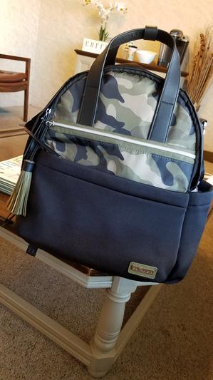SKIP*HOP® NOLITA Neoprene Diaper Backpack in Navy/Black | Bed Bath & Beyond