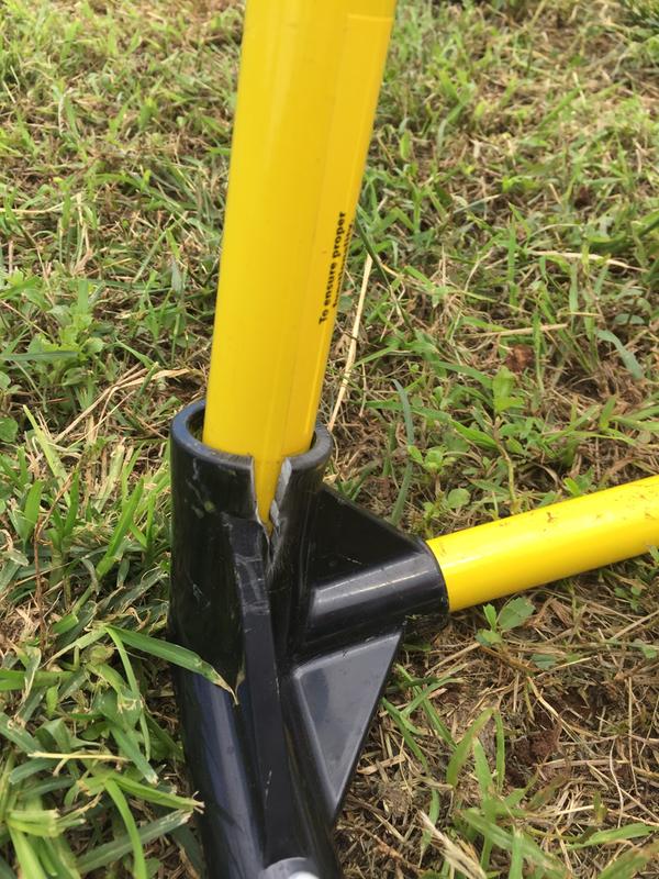 plastic frame cracked after being used 3 times