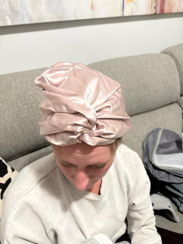 Customer photo for "Comfortable, secure, and perfect for everyday hair protection."