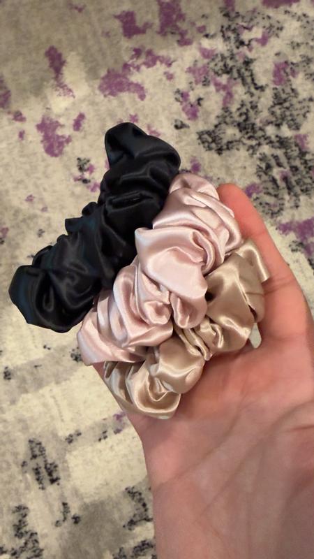 Customer photo for "I Soft, comfortable scrunchies with a secure hold and beautiful colors."