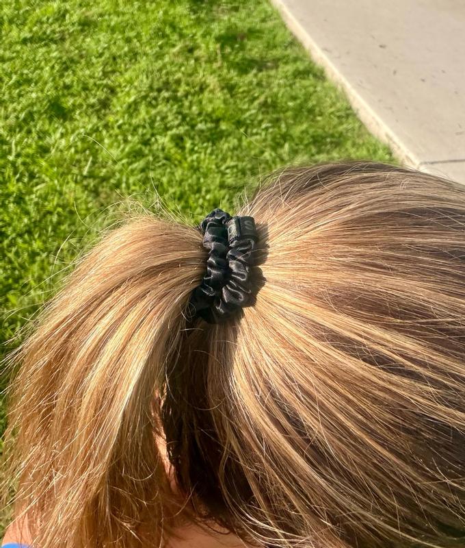 Customer photo for "Great scrunchies that won’t leave a crease in your hair!"