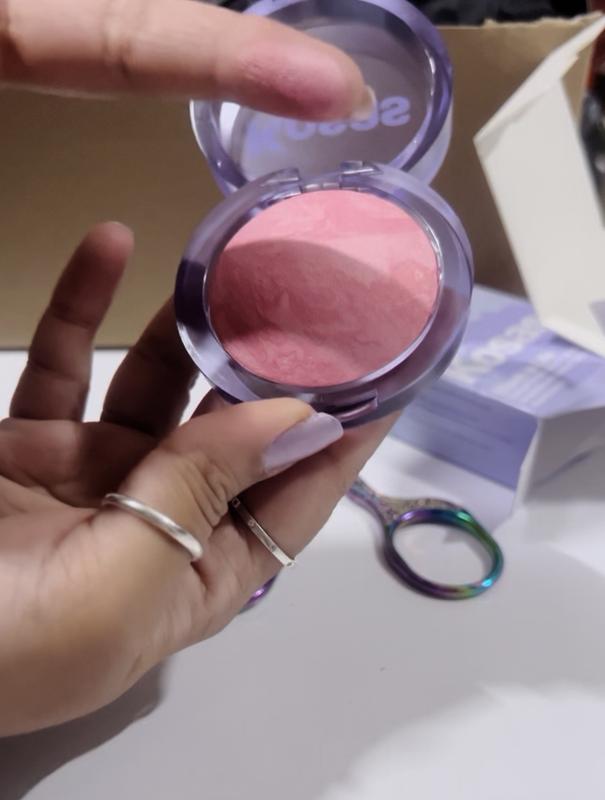 Customer photo for "Peachy pink"