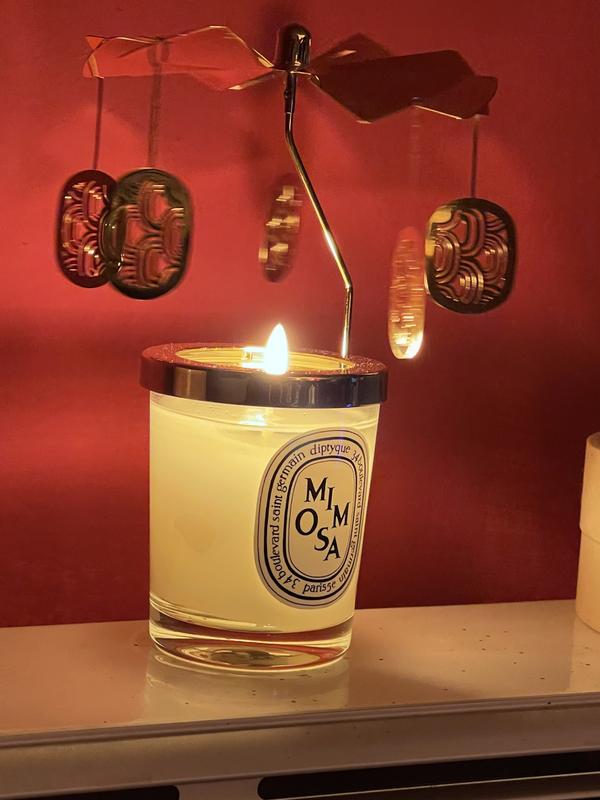 Diptyque CAROUSEL SET WITH 2 CANDLES (ROSES & MIMOSA factory 70G) - LIMITED EDITION