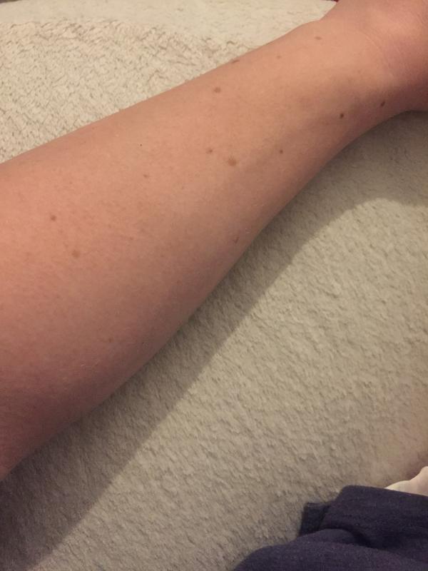 It evens out the skin but hard to capture it on photo