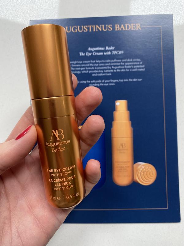 Customer photo for "Fabulous lightweight eye cream, gorgeous packaging"