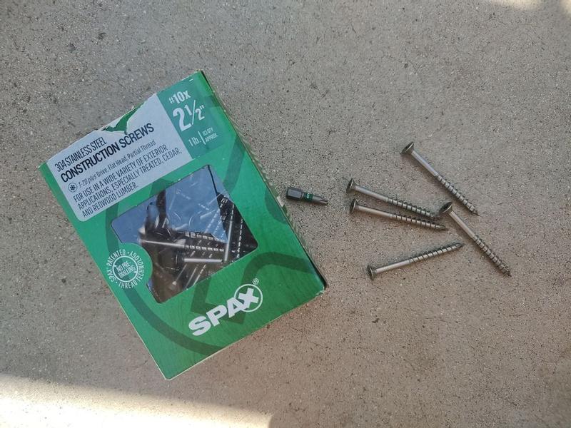 SPAX #9x1-1/2 in. Exterior Flat Head Stainless Steel Wood Deck
