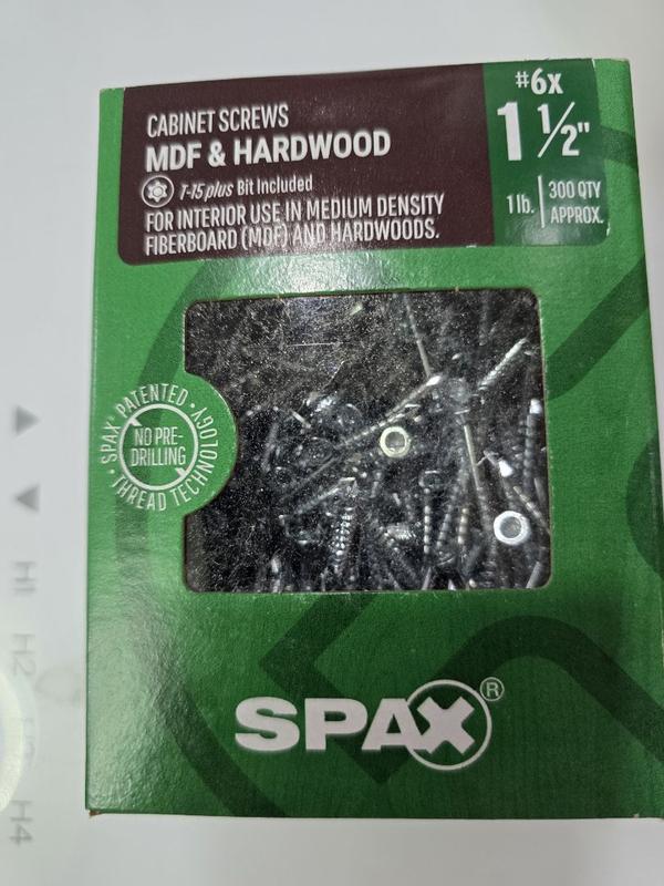 SPAX 8 x 2-1/2-in Zinc-Plated Multi-Material Interior Wood Screws