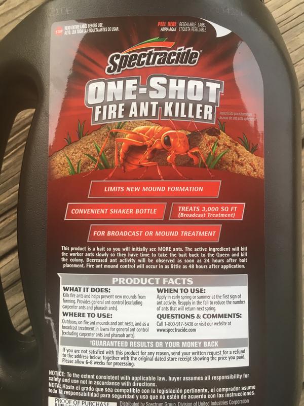 Spectracide One Shot 1 5 Lb Ready To Use Granules Fire Ant Killer Hg 1 5lb Pick N Save