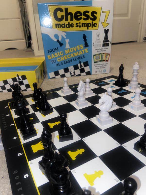 Chess Made Simple, Beginner Learning Chess Set with Chess Board and Chess  Pieces 2-Player Strategy Board Game, for Adults and Kids Ages 8 and up -  Yahoo Shopping