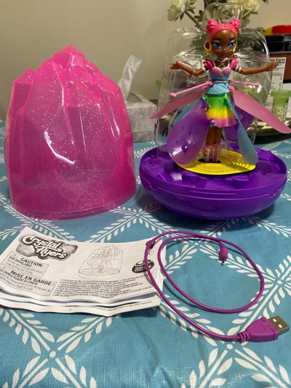 Spin Master Hatchimals Pixies Crystal Flyer Pink Magical Flying Pixie Toy -  Ages 6+