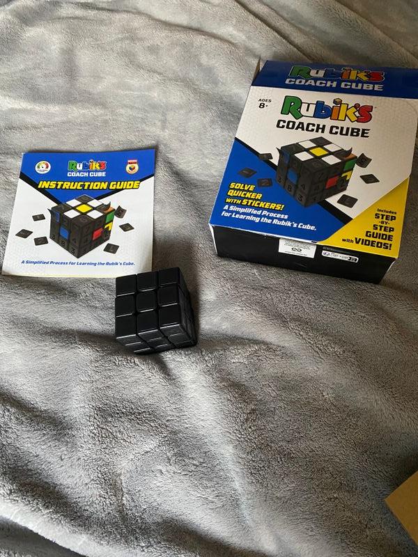 Rubik's Coach Cube, Learn to Solve 3x3 Cube with Stickers, Guide, and  Videos, Stress Relief Fidget Toy, Adult Toy Fidget Cube