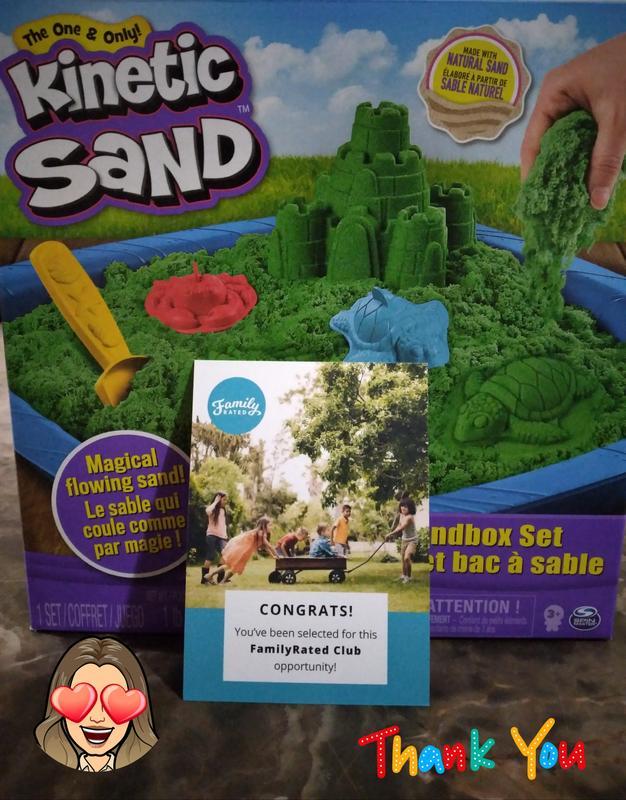Kinetic Sand, 1lb Sandbox Playset (Green) - Spin Master - Blue Turtle Toys