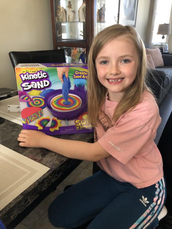 Kinetic Sand Swirl N Surprise Sand Kit reviews in Arts and Crafts