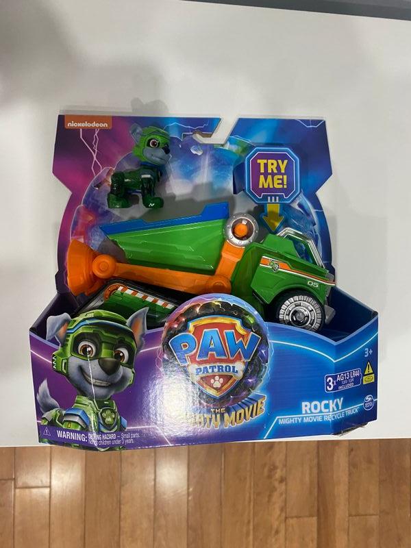 PAW Patrol The Mighty Movie ROCKY and RECYCLING TRUCK