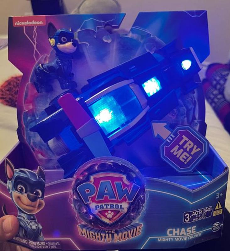 Spin Master PAW Patrol Paw Patrol, Chase's Mighty Cruiser, avec lumières et  sons, du Super Film, Paw Patrol Jeux pour enfants et