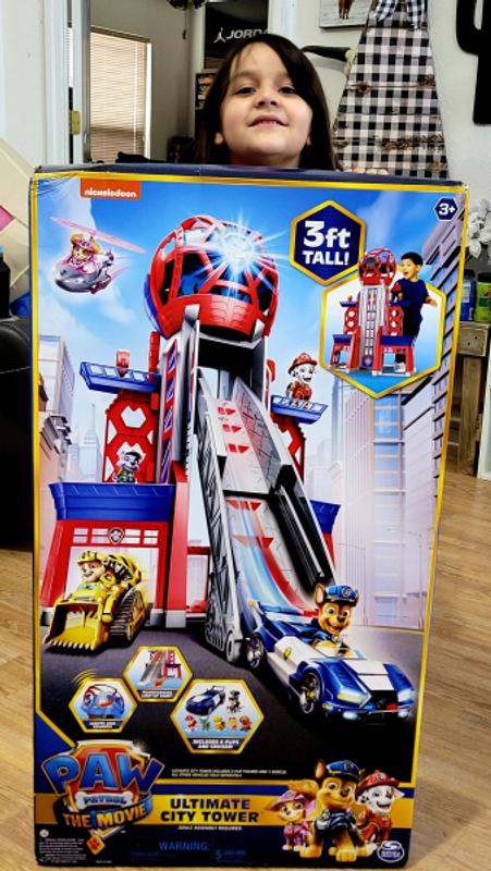 Paw Patrol, Movie Ultimate City 3ft. Tall Transforming Tower with 6 Action  Figures, Toy Car, Lights and Sounds, Kids Toys for Ages 3 and up