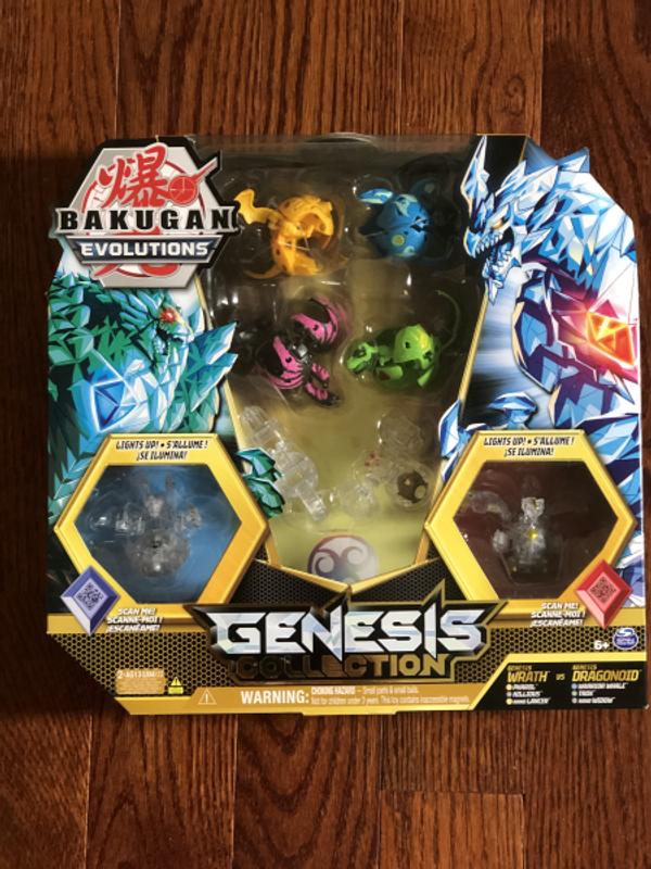 Bakugan Evolutions, Coffret Genesis Collection, 2 figurines articulées  lumineuses, 4