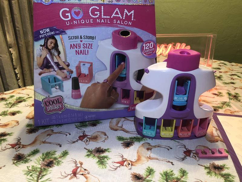 Cool Maker, GO GLAM and Master with Design Kids Toys Dryer, Stamper, Portable Nail U-nique for and 5 | Salon Ages Kit up Spin Nail Pods 8