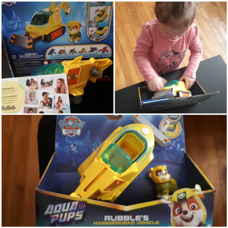 Customer photo for "PAW Patrol Aqua Pups Rubble Transforming Hammerhea"