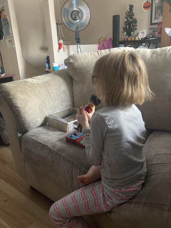 Daughter with Harry Potter Doll