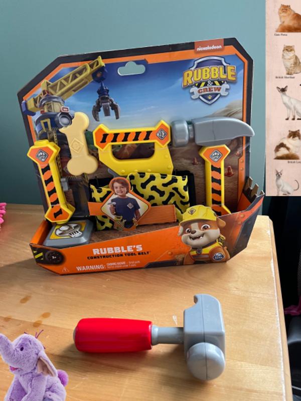 Rubble & Crew, Rubble's Construction Tool Belt, with 6 Piece Kids Tool Set  - Multi