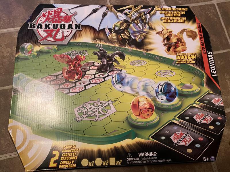 BAKUGAN Evo Battle Arena Spin Master – Campo Da Gioco Con Esclusivo Leonidas Aurelus
