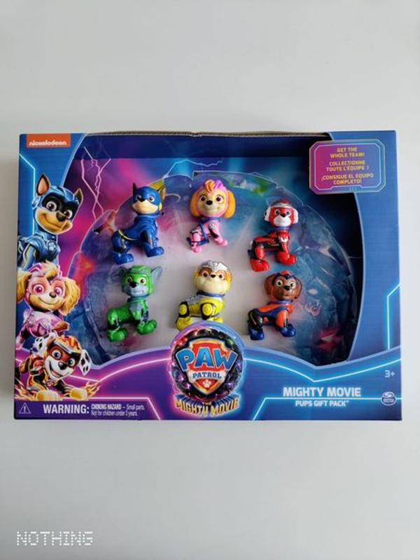 Spin Master Paw Patrol Mighty Movie Gift Pack Set 6 Personaggi SPIN