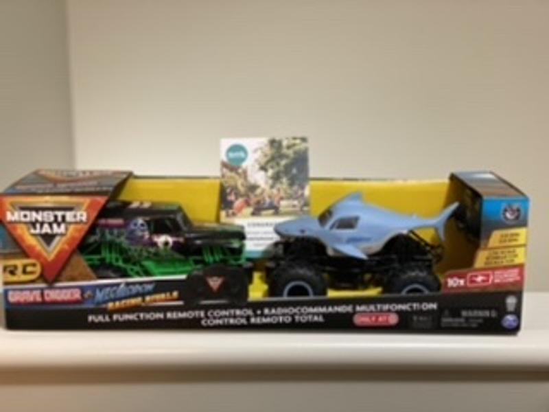 Monster Jam Official Grave Digger Vs Megalodon Racing Rivals Remote Control Monster  Trucks - 1:24 Scale - 2 Pk : Target