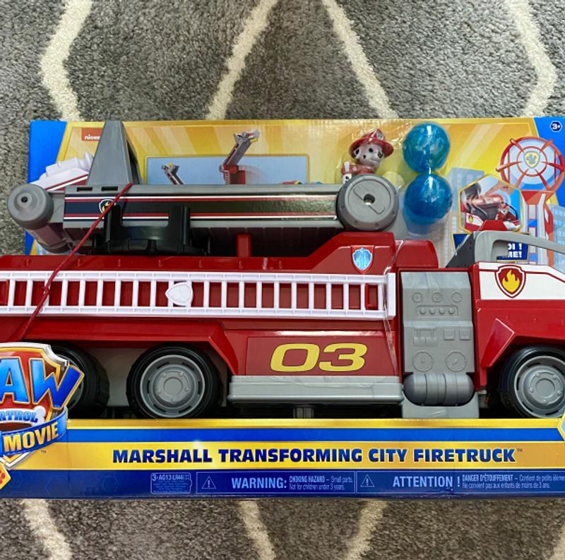 Paw patrol marshall's transforming fire truck deals