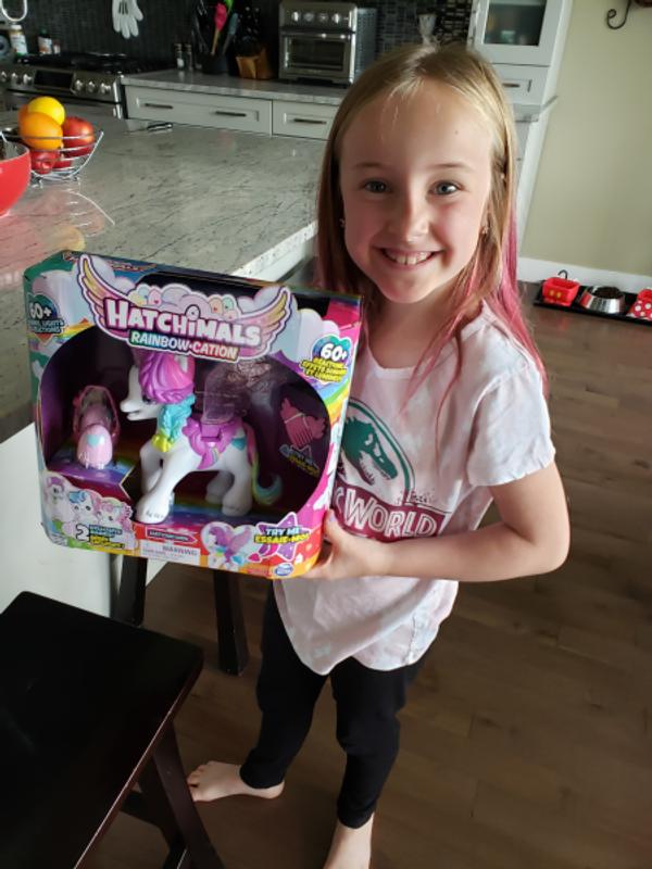 Hatchimals CollEGGtibles, Hatchicorn Unicorn Toy with Flapping Wings, Over  60 Lights & Sounds, 2 Exclusive Babies, Kids Toys for Girls Ages 5 and up