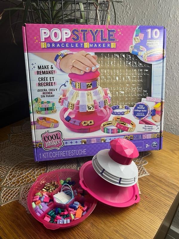 Cool Maker PopStyle Bracelet Maker, 170 Beads, Make & Remake 10 Bracelets,  Friendship Bracelet Making Kit, DIY Arts & Crafts Kids Toys for Girls