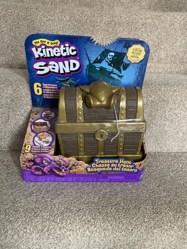 Kinetic Sand, Treasure Hunt Playset with 9 Surprise Reveals, 1.25lbs Brown  and Rare Shimmer Gold Play Sand, Sensory Toys for Kids Ages 3 and up – Shop  Spin Master