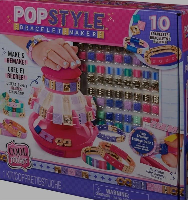 Cool Maker Popstyle Bracelet Maker, 170 Stylish Beads, 10 Bracelets,  Storage, Friendship Bracelet Making Kit, Diy Arts Crafts Kids Toys for  Girls - Macy's