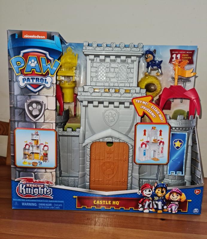 PAW Patrol Rescue Knights Castle HQ, Playset with Chase and Mini