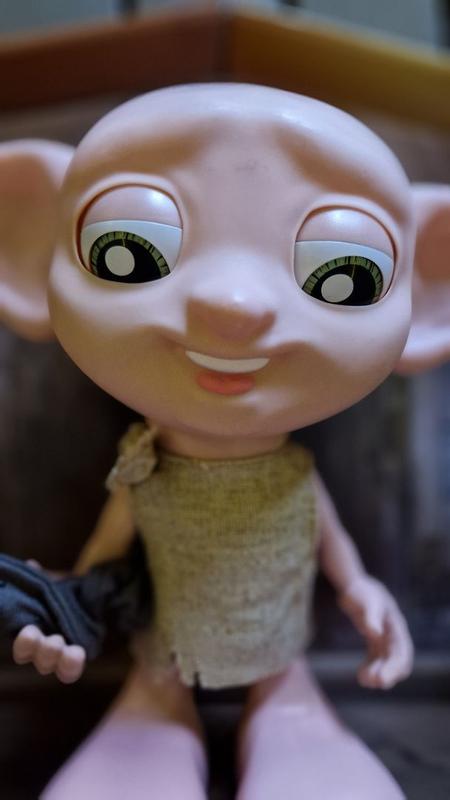 Wizarding World Harry Potter, Interactive Magical Dobby Elf Doll with Sock,  over 30 Sounds & Phrases, 8.5-inch, Kids Toys for Ages 6 and up