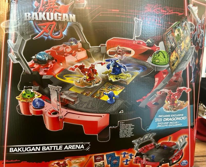 Bakugan Battle Arena with Exclusive Special Attack Dragonoid, Customizable,  Spinning Action Figure and Playset
