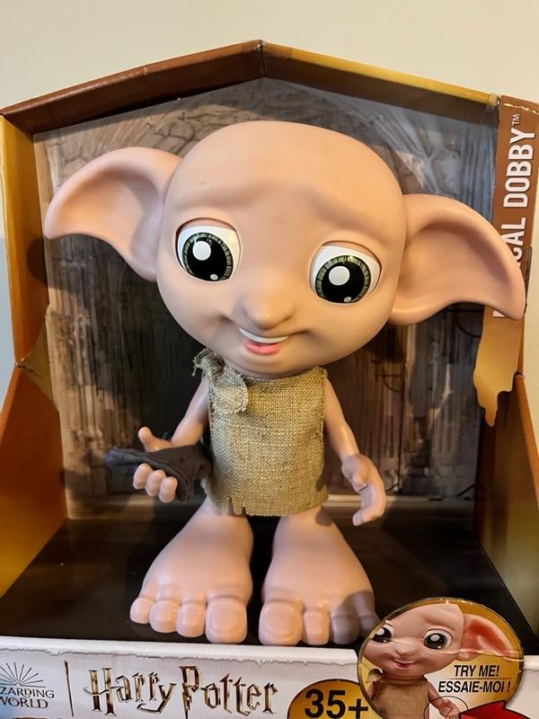 Wizarding World Harry Potter, Interactive Magical Dobby Elf Doll with Sock, over  30 Sounds and Phrases, 8.5-inch