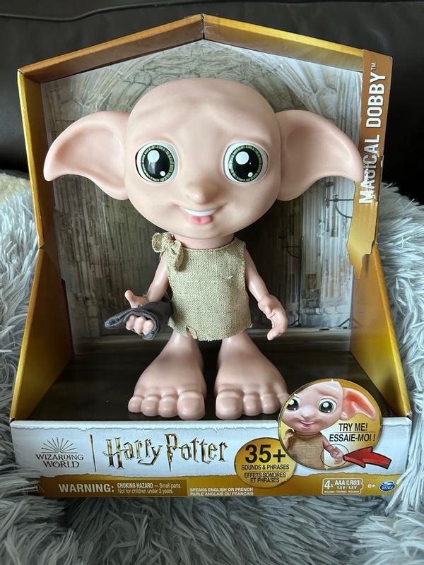 Wizarding World Harry Potter, Interactive Magical Dobby Elf Doll with Sock,  over 30 Sounds & Phrases, 8.5-inch, Kids Toys for Ages 6 and up