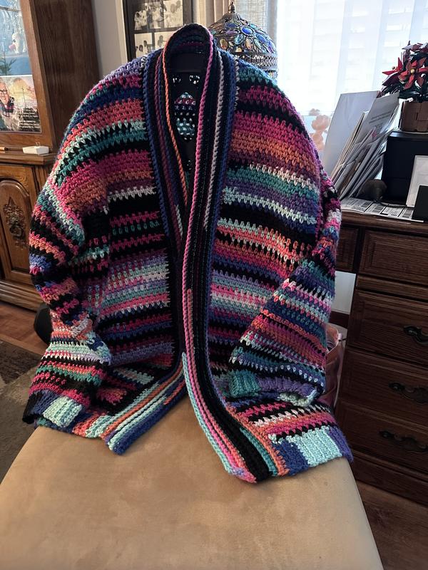 60’s Crazy Pattern Wool Cardigan IMG_2777_medium.JPG