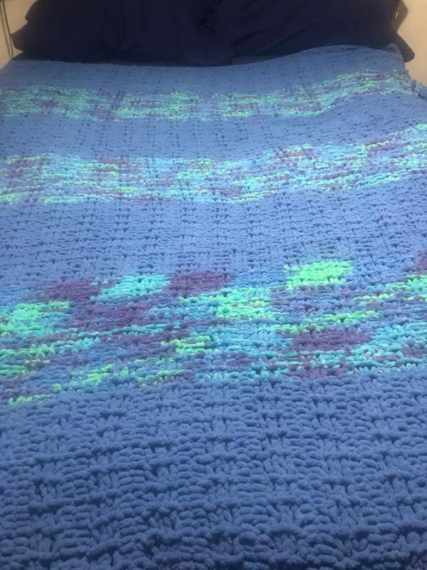 Bernat Blanket Yarn, Ocean Shades, 10.5 oz