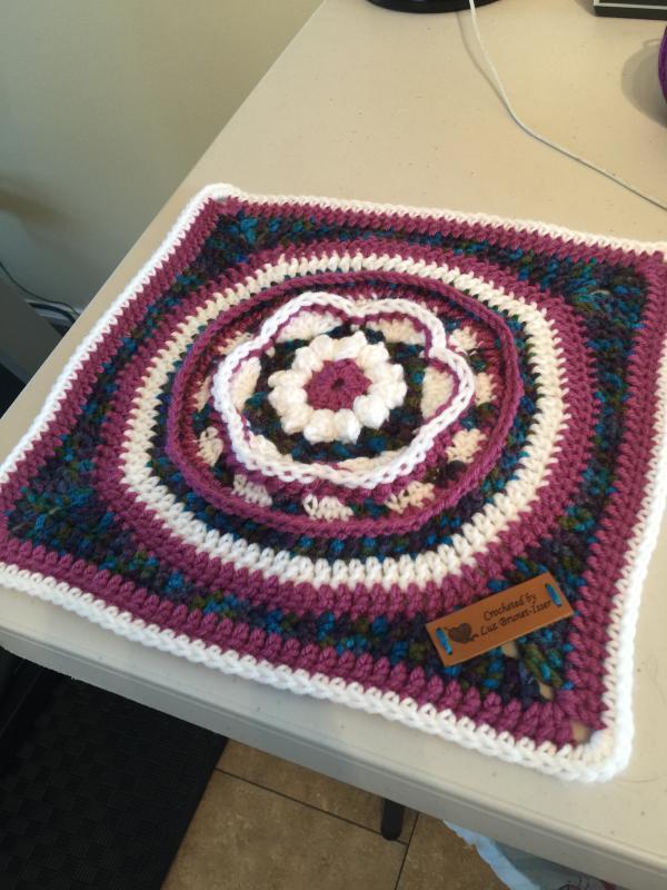 Caron Blossom Cakes Crochet Yarn in Macaw | Size: 454g/16oz | Pattern: Crochet | by Yarnspirations