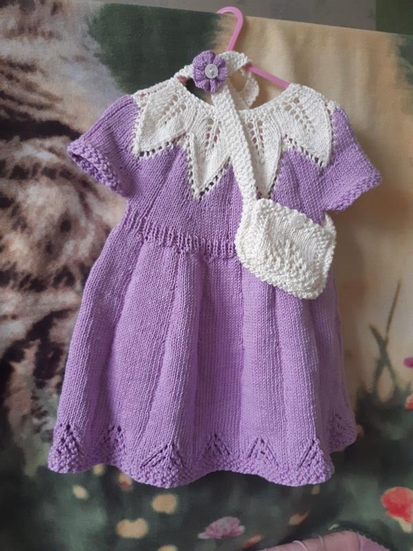 bernat fairy leaves knit dress Monet Haze 26 main image 0