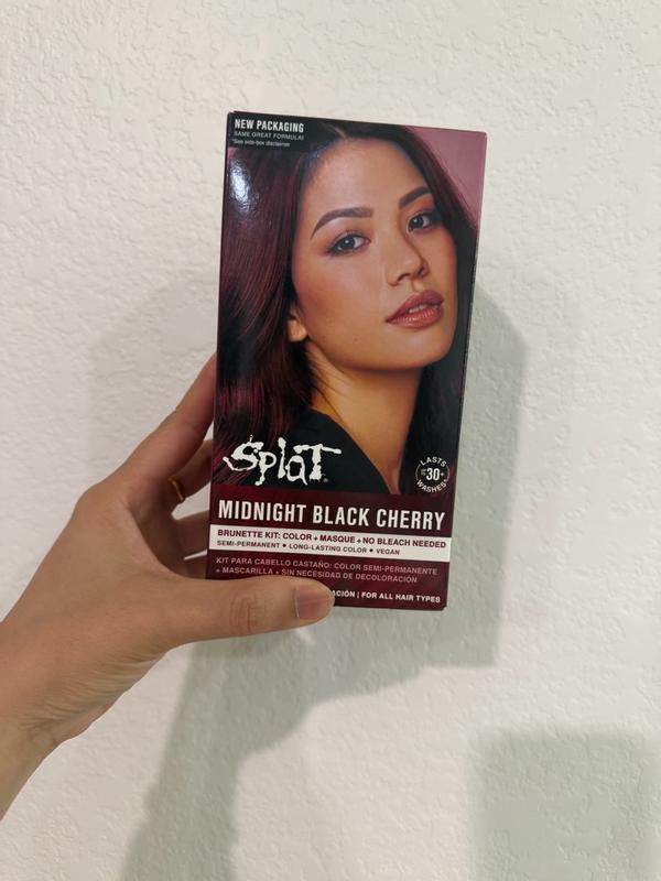 Splat Midnight Black Cherry Hair Dye Kit – Semi-Permanent Cherry