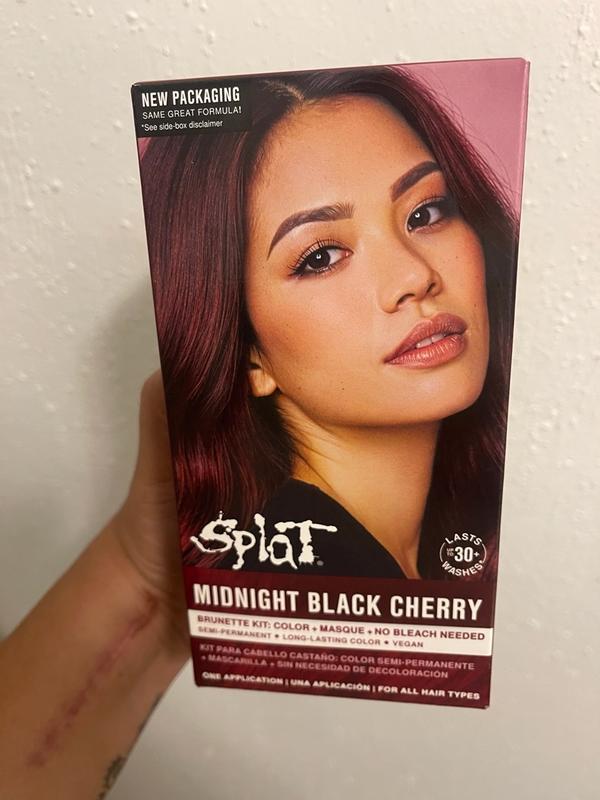 Splat Midnight Black Cherry Hair Dye Kit – Semi-Permanent Cherry